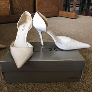 White ALDO Heels